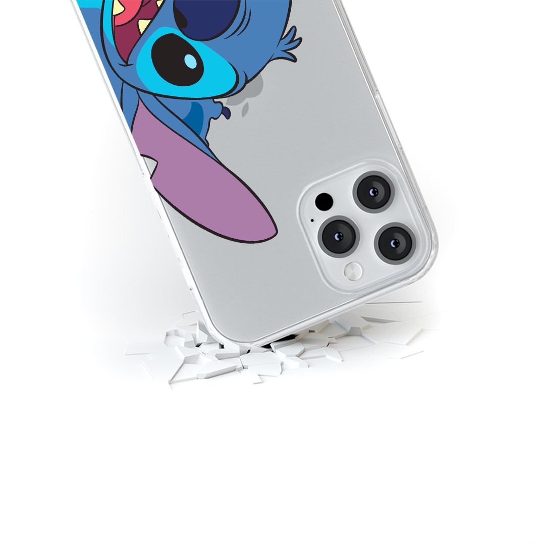 Husa de Protectie Silicon Disney Stich Transparenta Iphone 14 Pro Max Originala - 3 | YEO